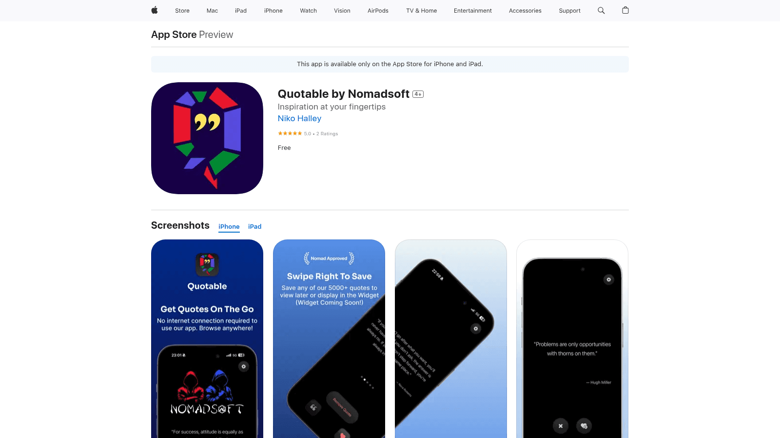 Quotable by Nomadsoft